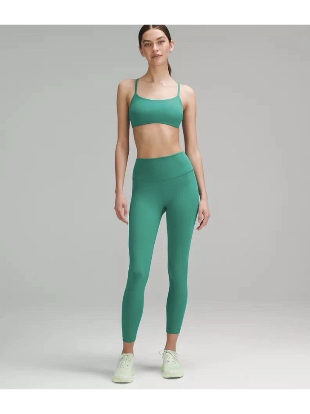 LULULEMON Wunder Train HR Tight 25" Cascadia Green Everlux Leggings Sz 8